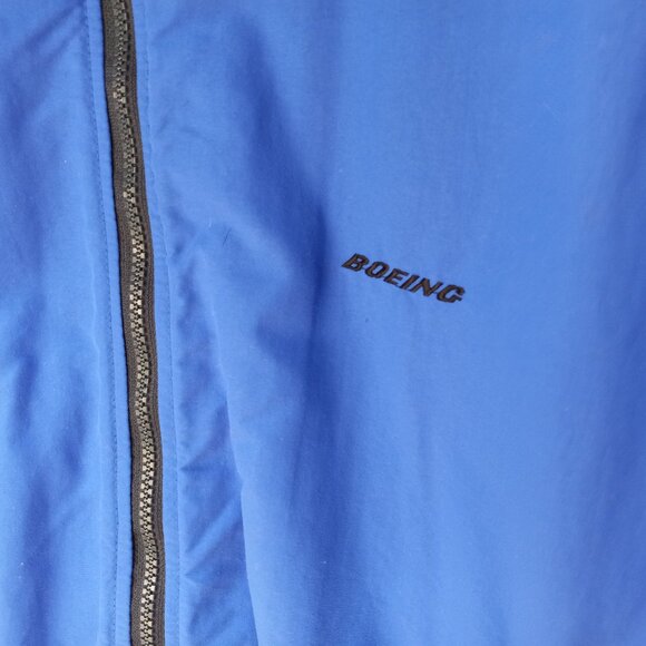 Polar Fleece By Malden Cobalt Blue Lined Jacket W/ Boeing Logo Sz M (T-379) - Picture 8 of 11